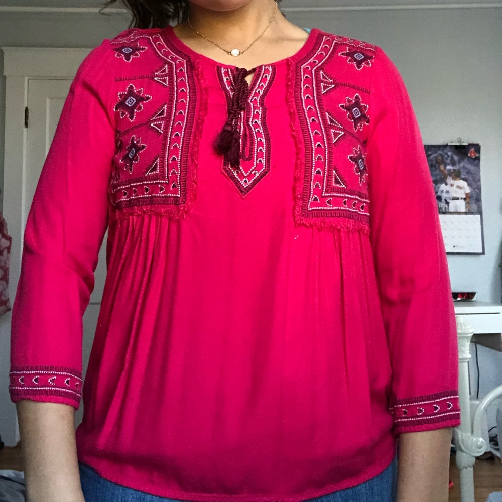 Lucky Brand pink top